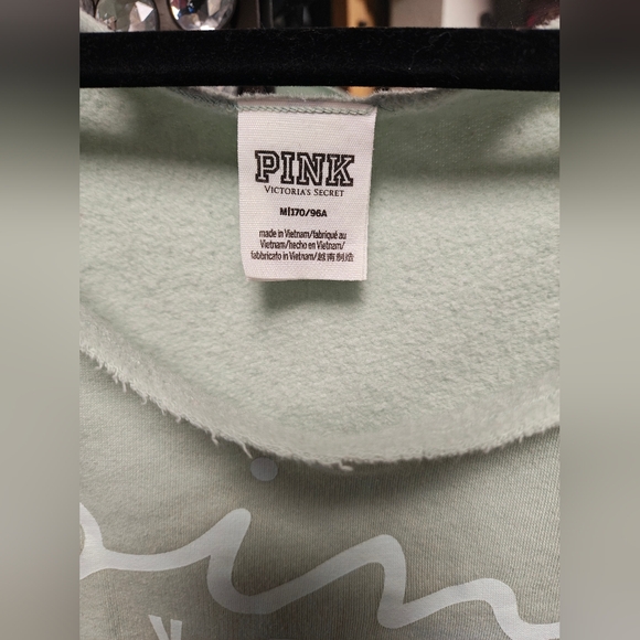 PINK Green Sweater M - Picture 4 of 7